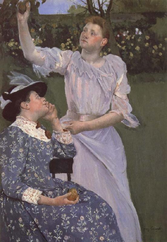 Mary Cassatt Junge Frauen beim Obstpflucken